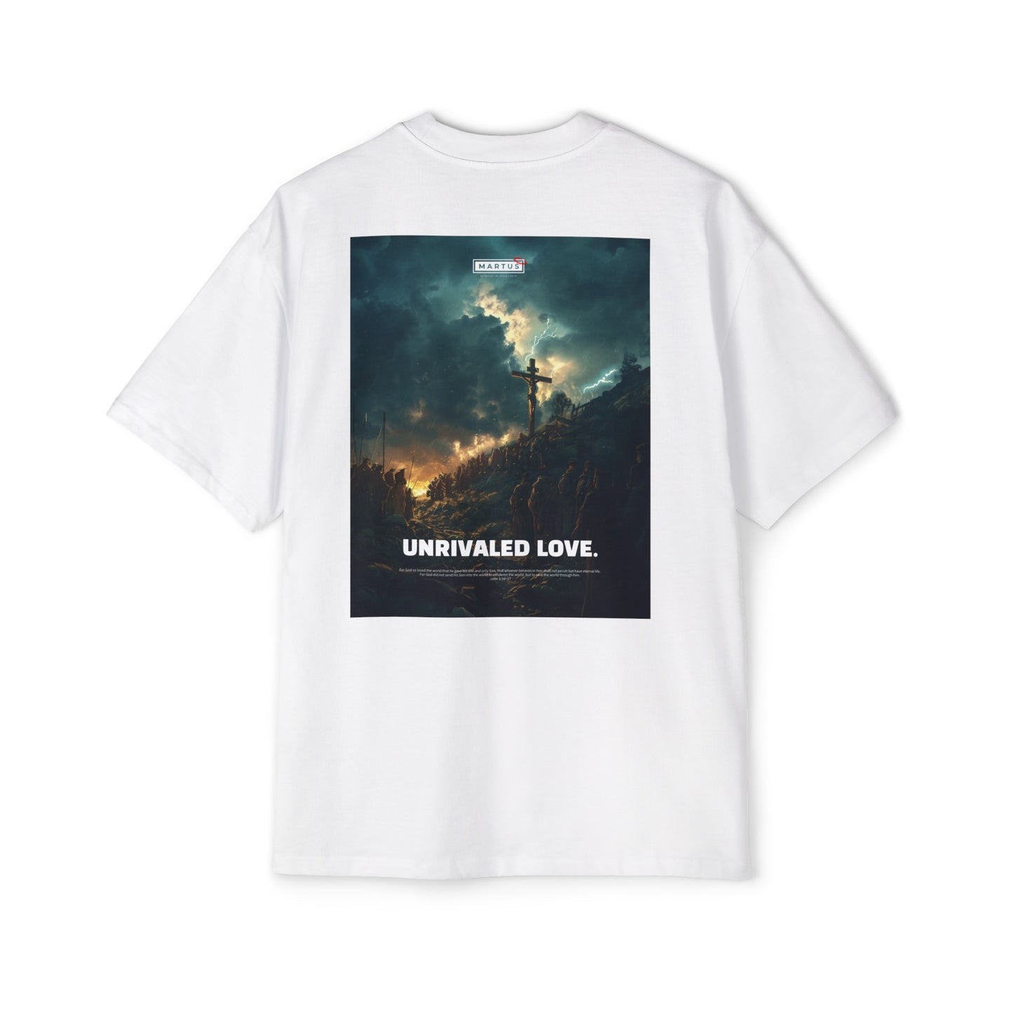 Martus "Unrivaled Love" Oversized Tee (John 3:16~17)