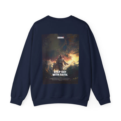 Martus "Step out with Faith" Unisex Heavy Blend™ Crewneck Sweatshirt (Matt 4:27~32)