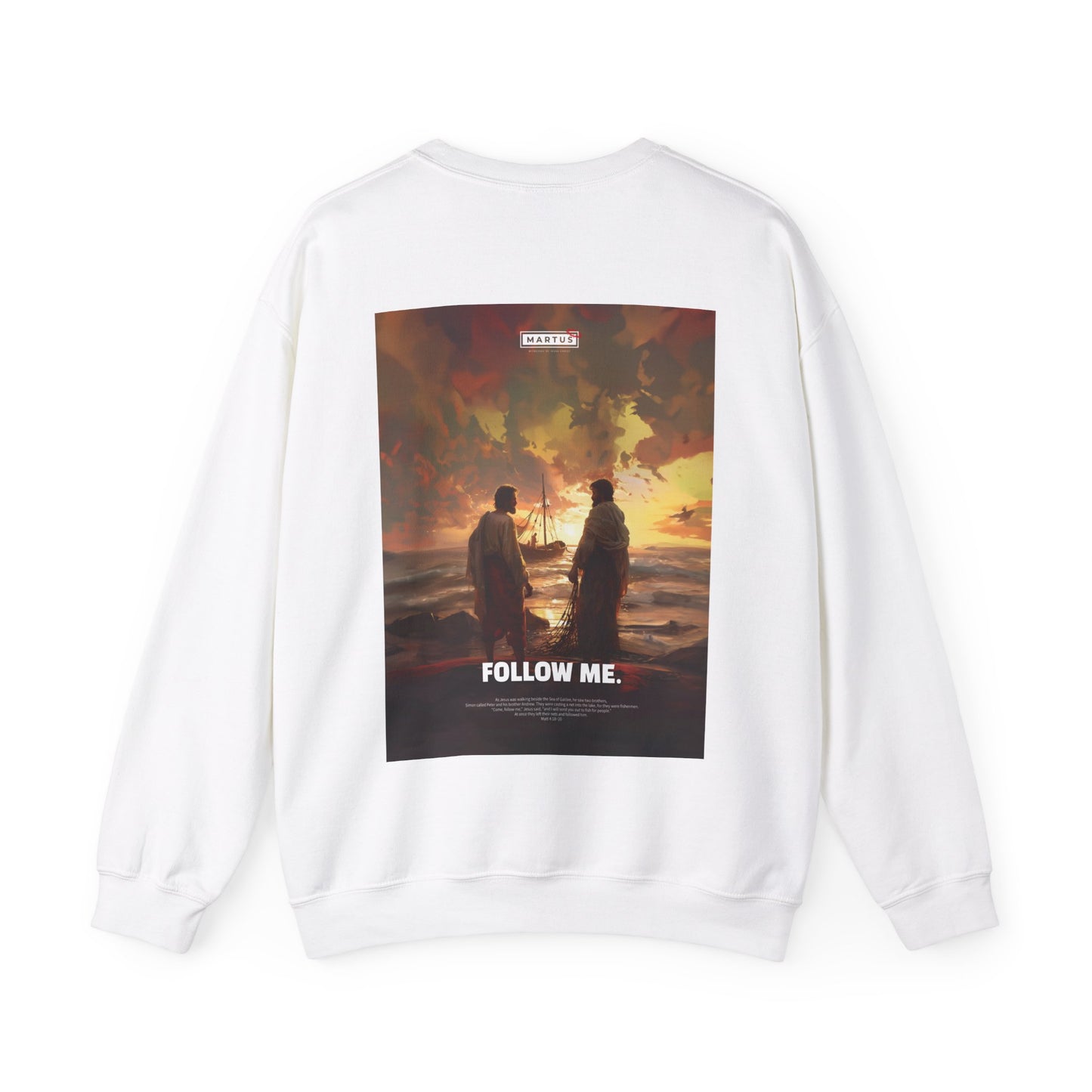 Martus "Follow Me" Unisex Heavy Blend™ Crewneck Sweatshirt (Matt 4:18~20)