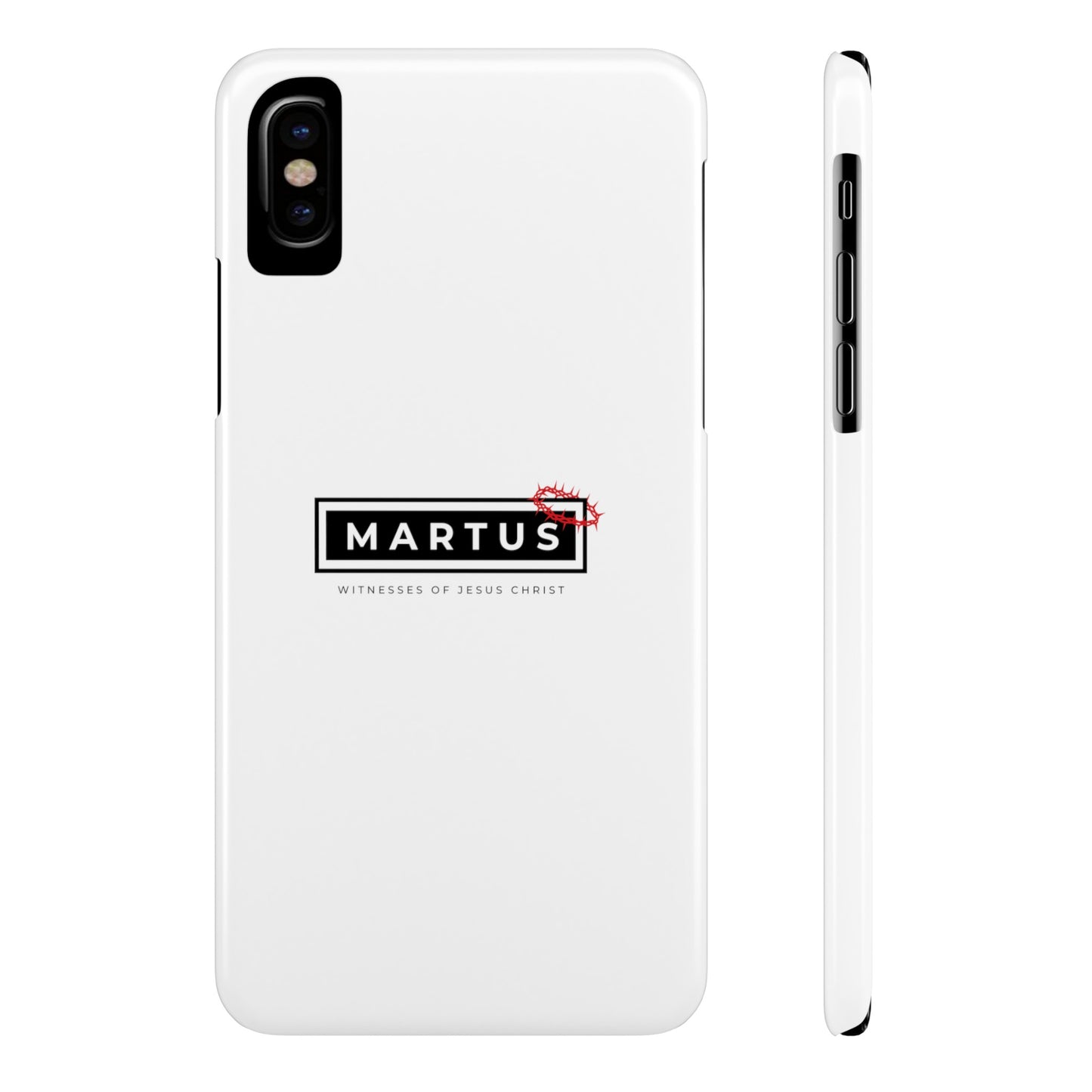 Martus White Slim IPhone Cases