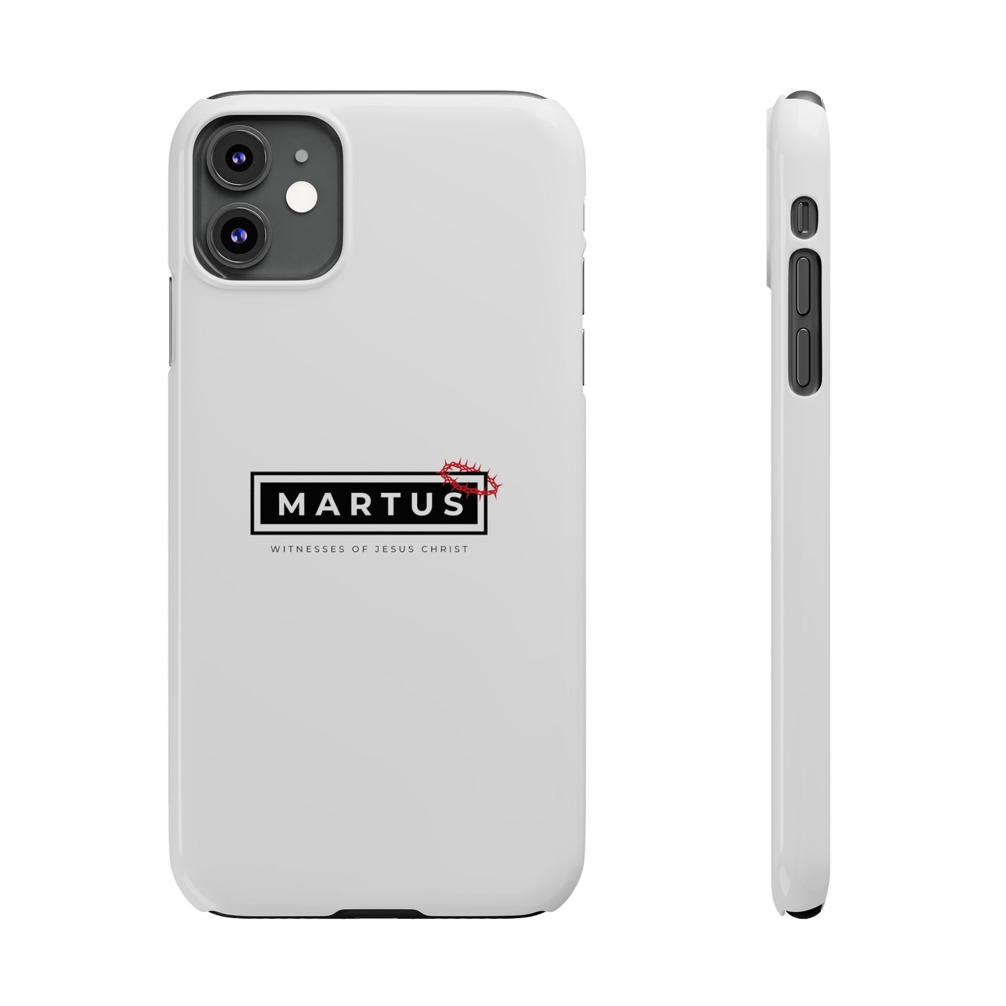 Martus White Slim IPhone Cases