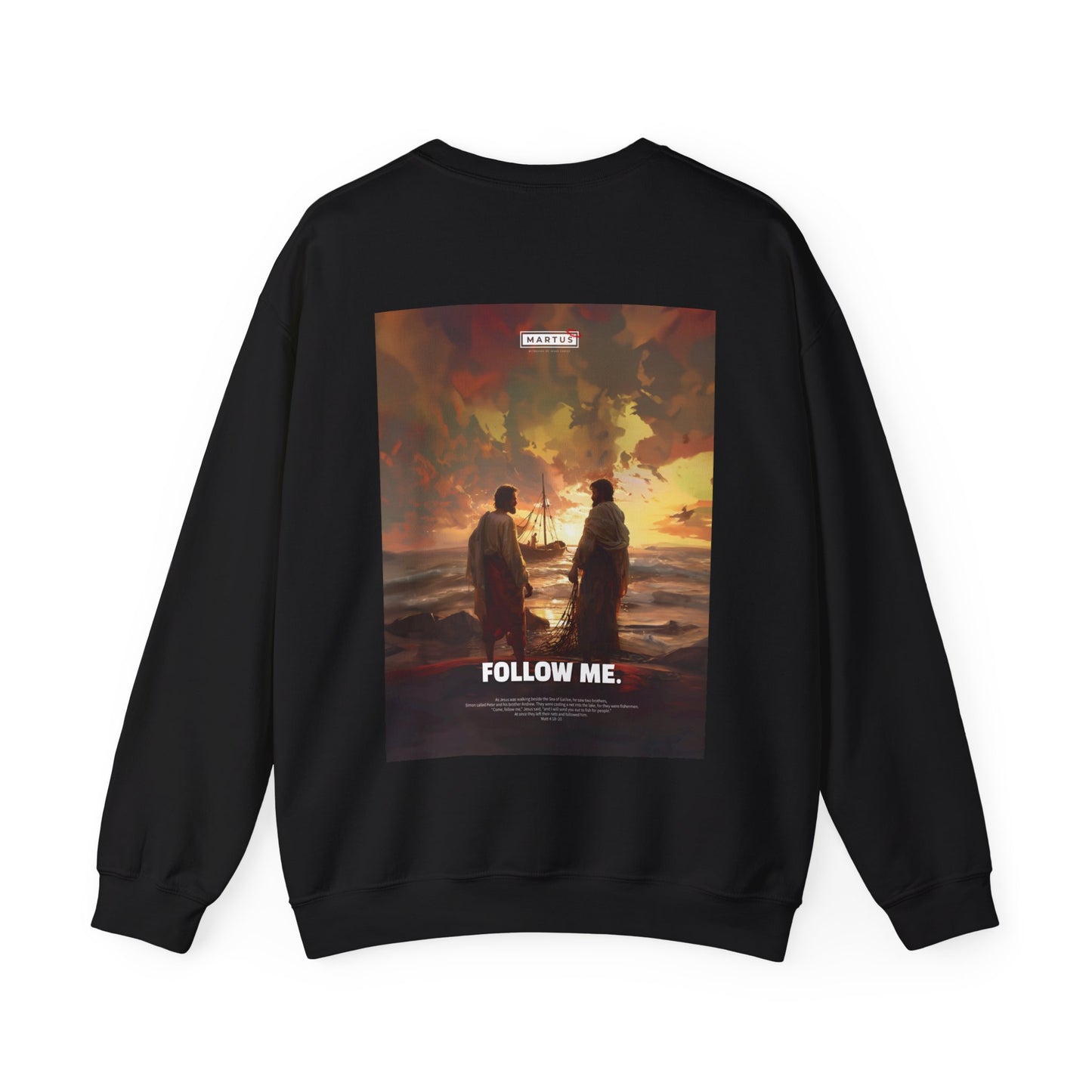 Martus "Follow Me" Unisex Heavy Blend™ Crewneck Sweatshirt (Matt 4:18~20)