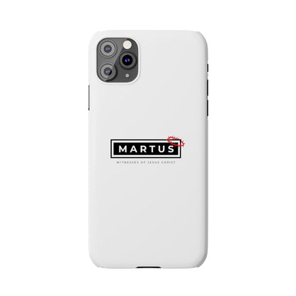 Martus White Slim IPhone Cases