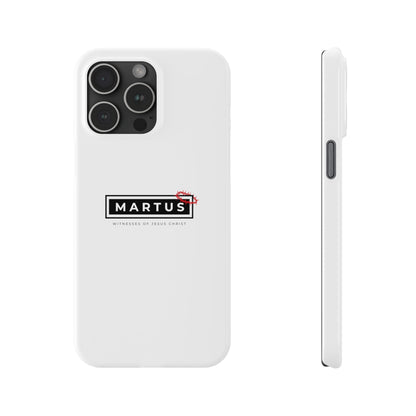 Martus White Slim IPhone Cases