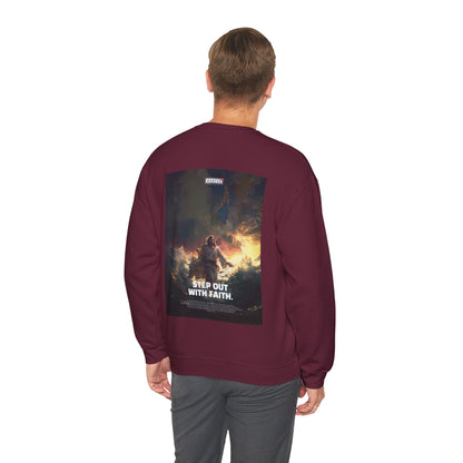 Martus "Step out with Faith" Unisex Heavy Blend™ Crewneck Sweatshirt (Matt 4:27~32)