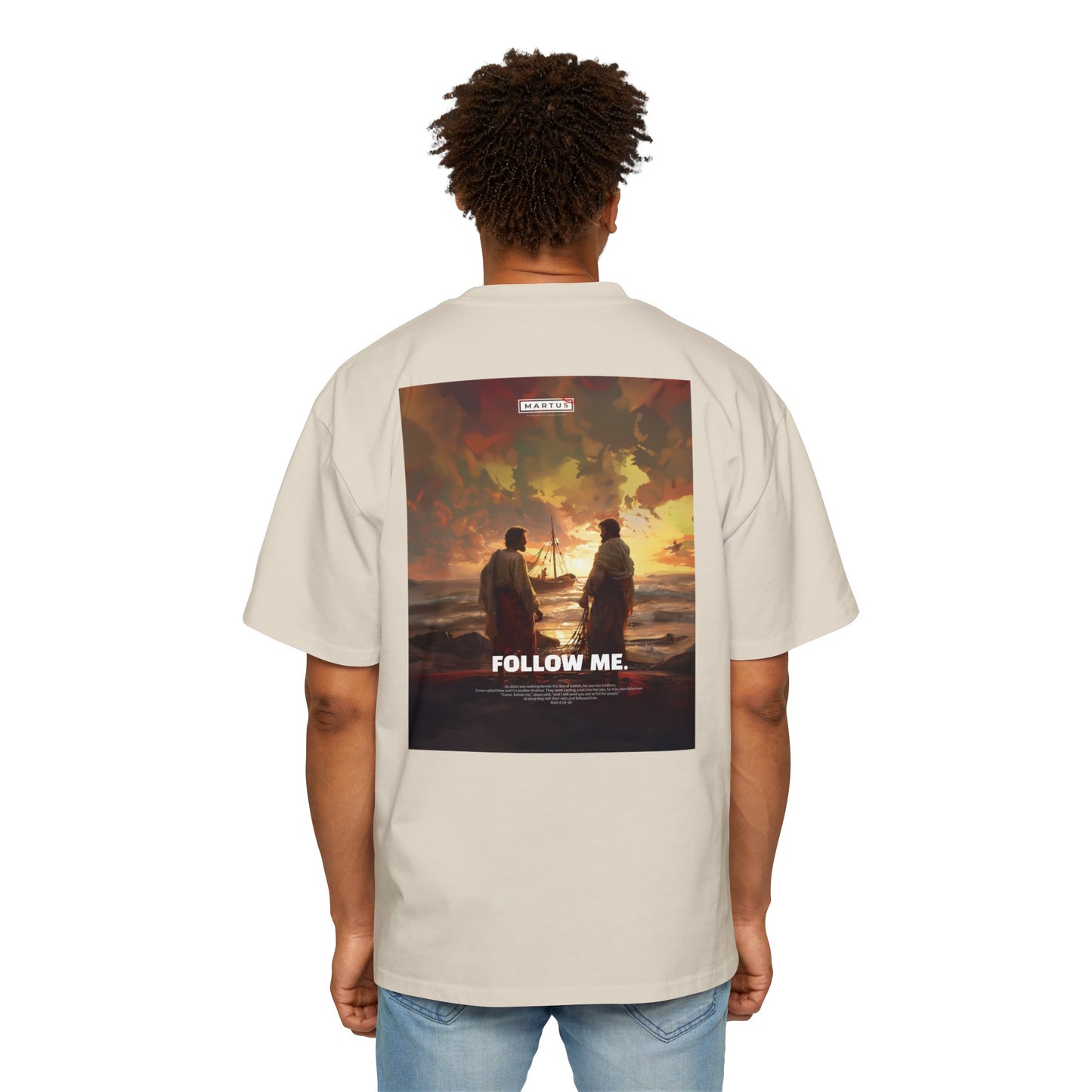 Martus "Fallow me" Oversized Tee (Matt 4:18~20)