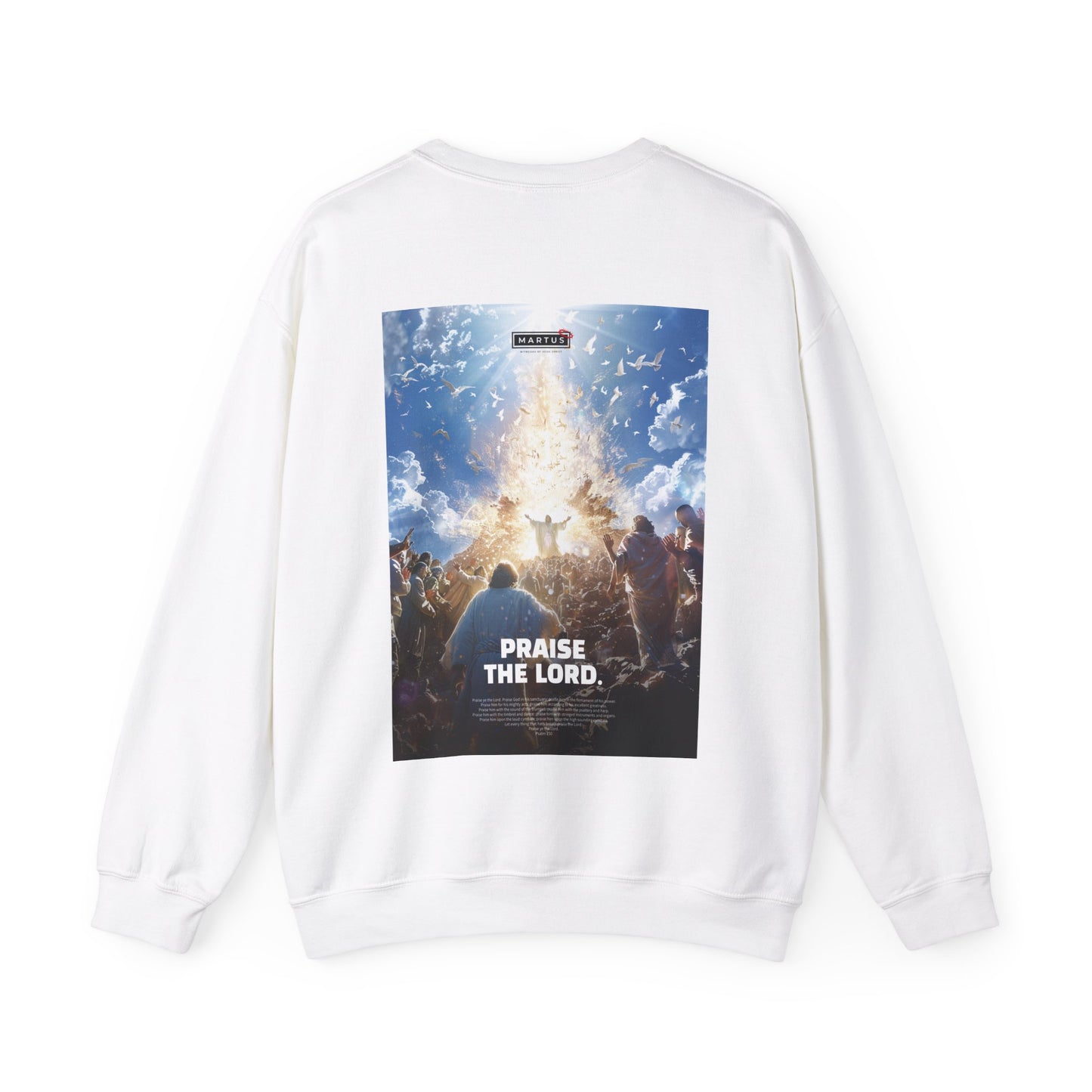 Martus "Praise The Lord" Unisex Heavy Blend™ Crewneck Sweatshirt (Psalm 150)