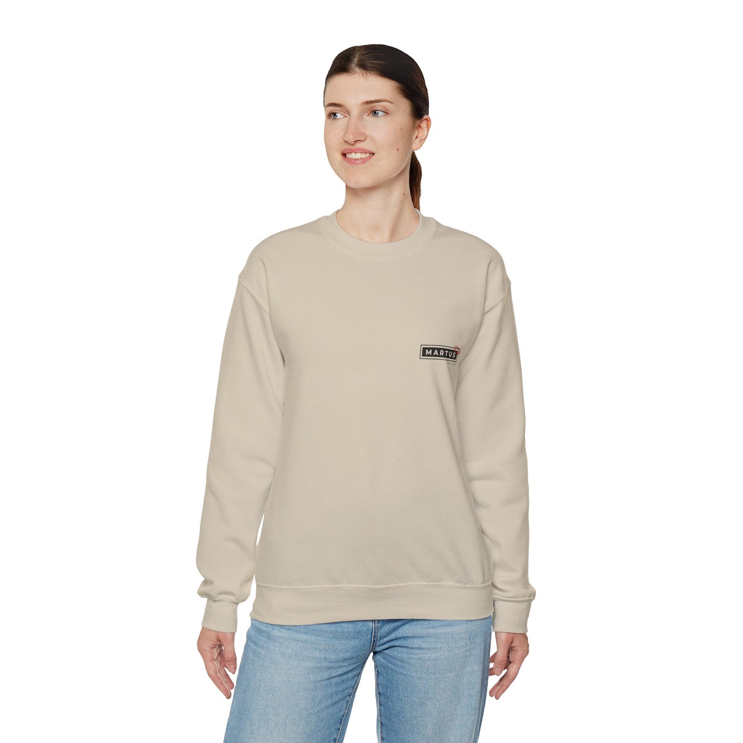 Martus "Step out with Faith" Unisex Heavy Blend™ Crewneck Sweatshirt (Matt 4:27~32)