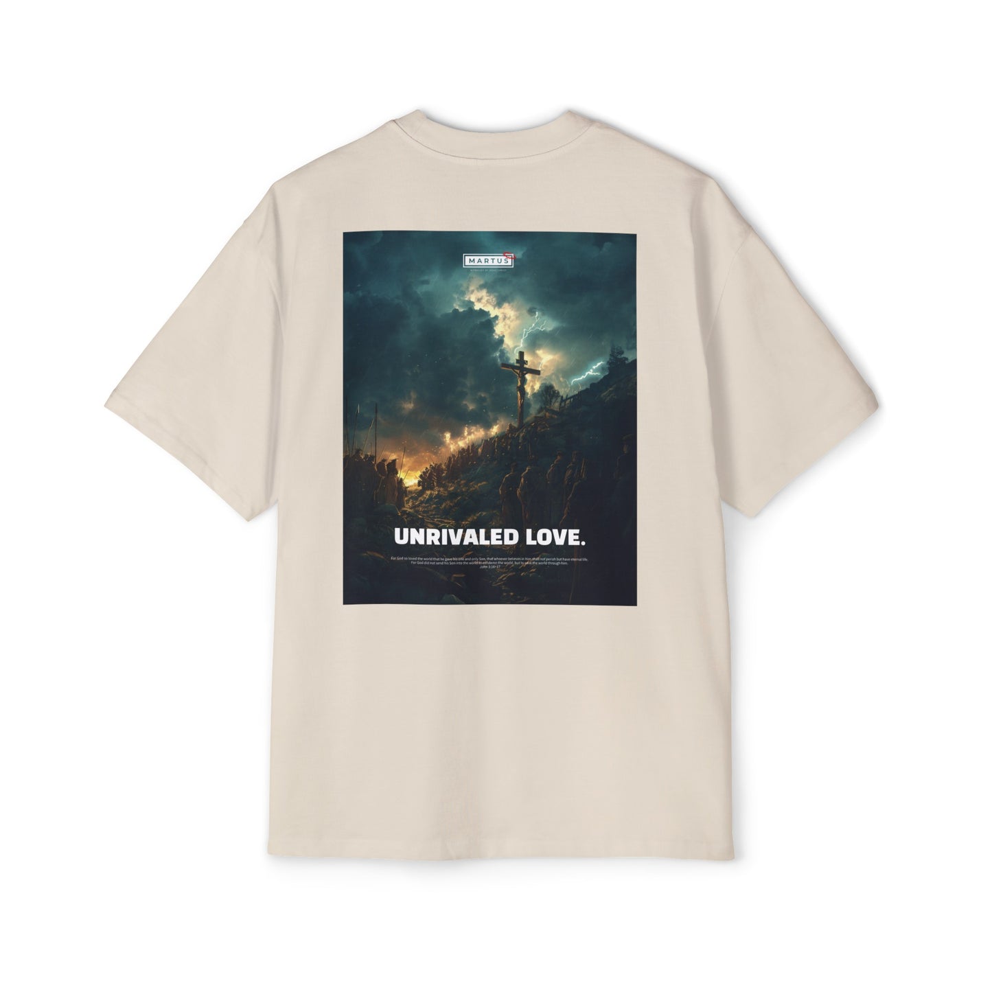 Martus "Unrivaled Love" Oversized Tee (John 3:16~17)