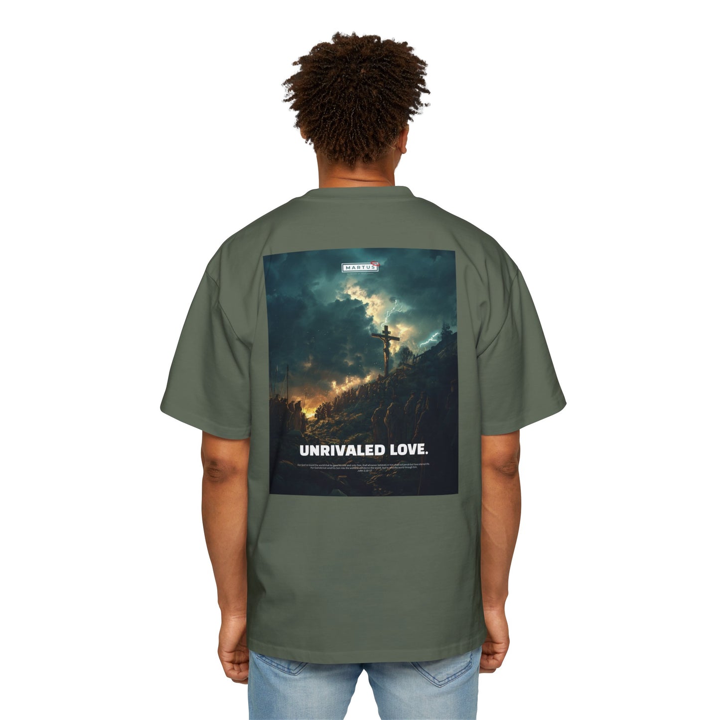 Martus "Unrivaled Love" Oversized Tee (John 3:16~17)