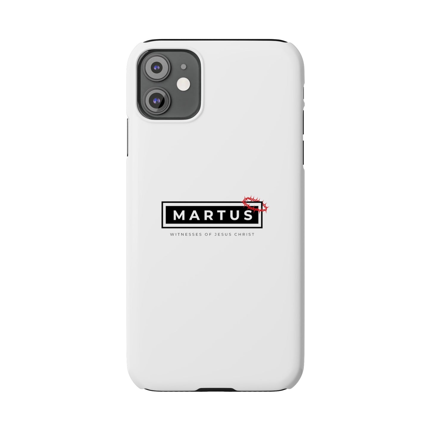 Martus White Slim IPhone Cases