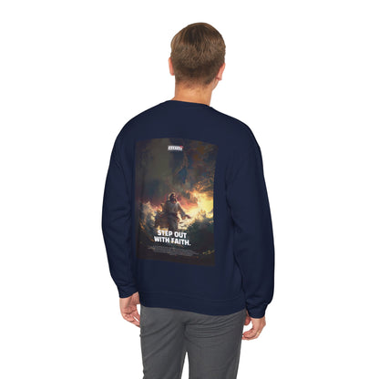 Martus "Step out with Faith" Unisex Heavy Blend™ Crewneck Sweatshirt (Matt 4:27~32)