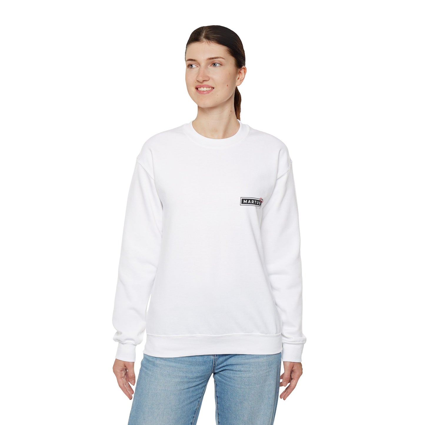 Martus "Step out with Faith" Unisex Heavy Blend™ Crewneck Sweatshirt (Matt 4:27~32)